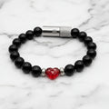 Black Onyx Red Heart Embracelet™