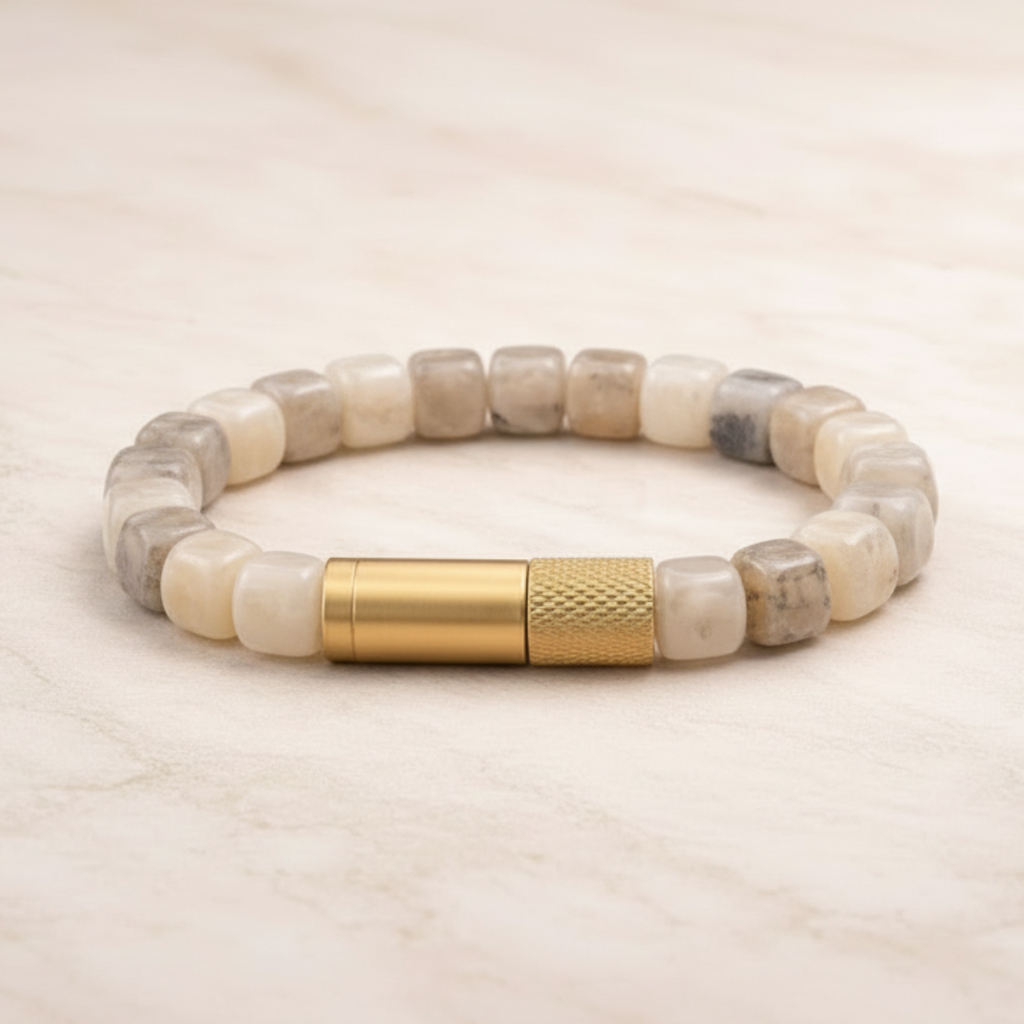 Natural Moonstone Cube Embracelet™