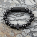 Matte Black Onyx Cross Embracelet™