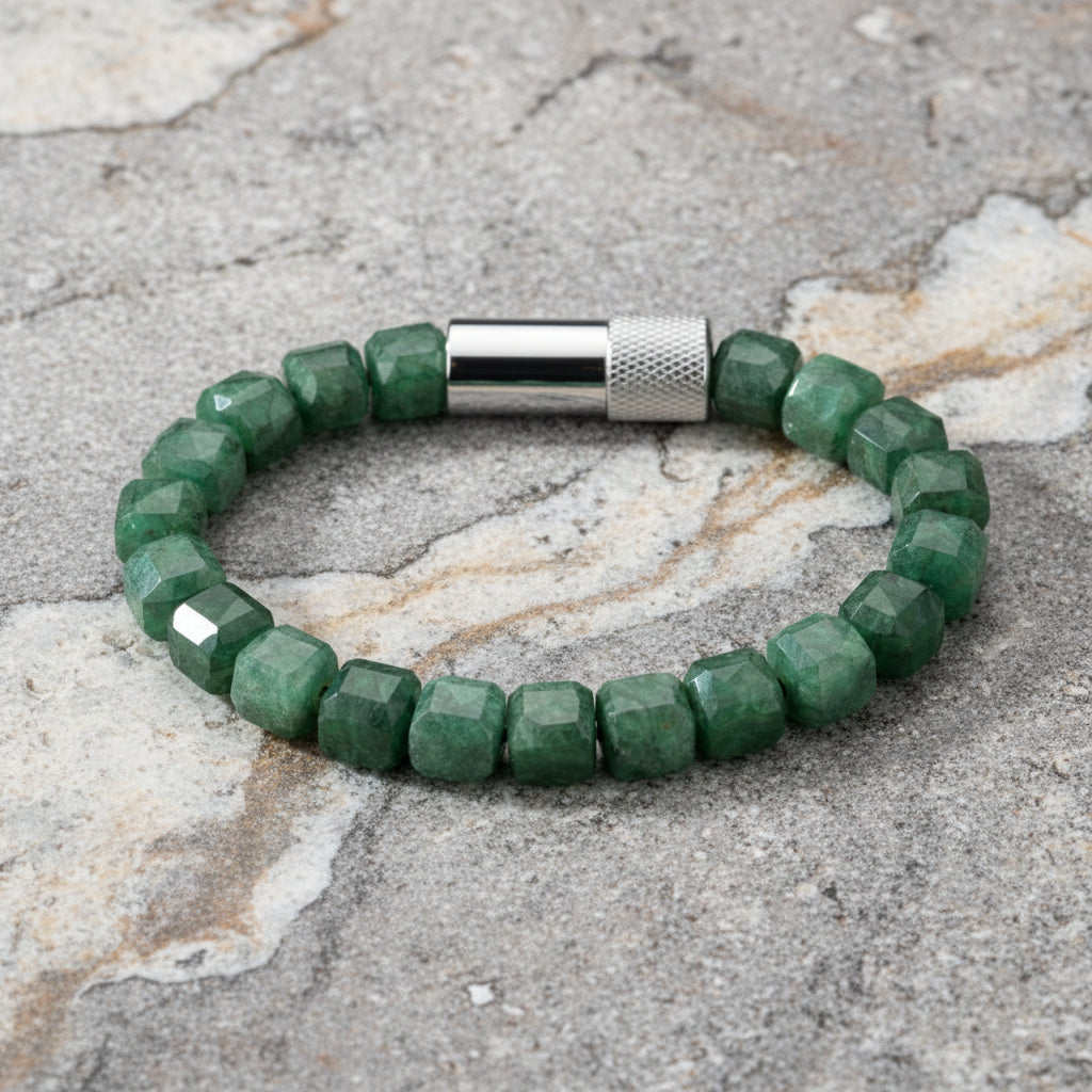 Natural Emerald Cube Embracelet™