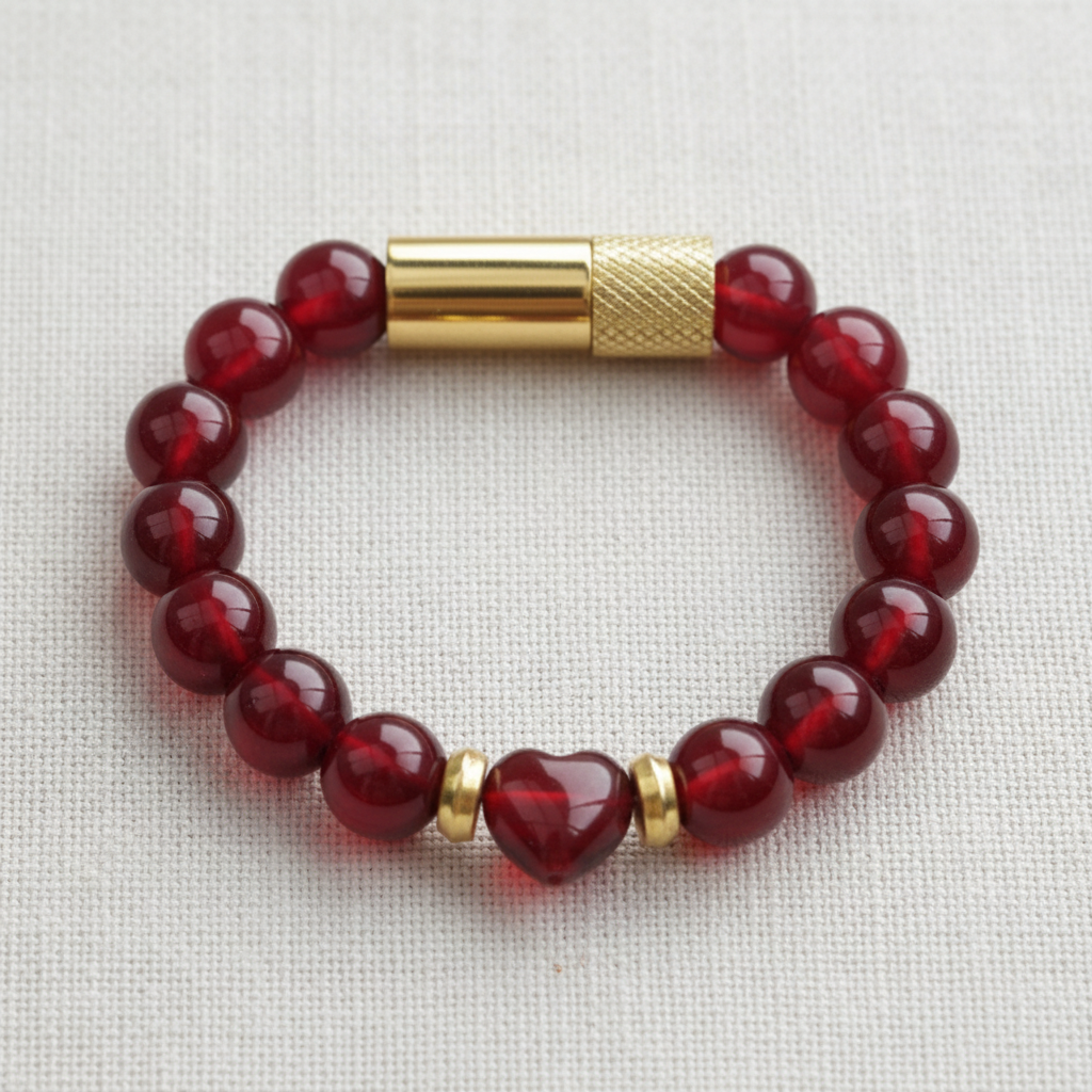 Red Jade Heart Embracelet™