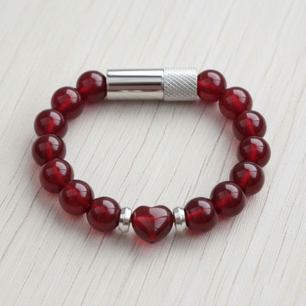 Red Jade Heart Embracelet™